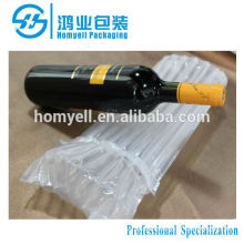 plastic bubble bag for red wine,inflatable airbags for wine bottles,air bubble plastic packing bag for protective